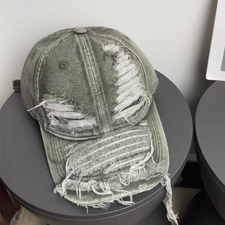 Wholesale Ripped Denim Baseball Cap