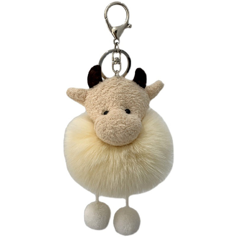 Wholesale Cute Cow Plush Keychain
