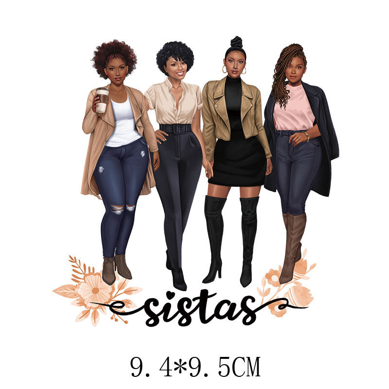 Wholesale 5pcs/pack girls hot stamping UV DTF Ready to Press Transfers Wraps