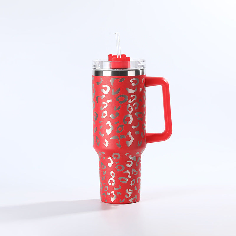 Wholesale Tumbler Leopard Print 40oz Stainless Steel Ice Bullies Cup
