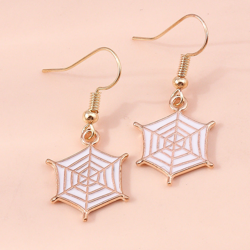 Wholesale Halloween Decorations Ghost Pumpkin Elf Bat Alloy Earrings
