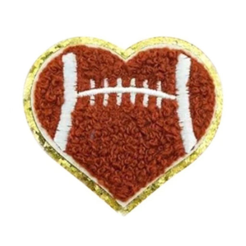 Wholesale Love Basketball Theme Patch Gold Edge Embroidered Iron On DIY Accessory For ets