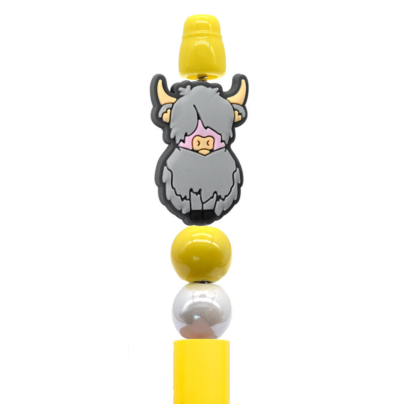 Wholesale  Random 100pcs/pack  Cartoon animal beaded pens