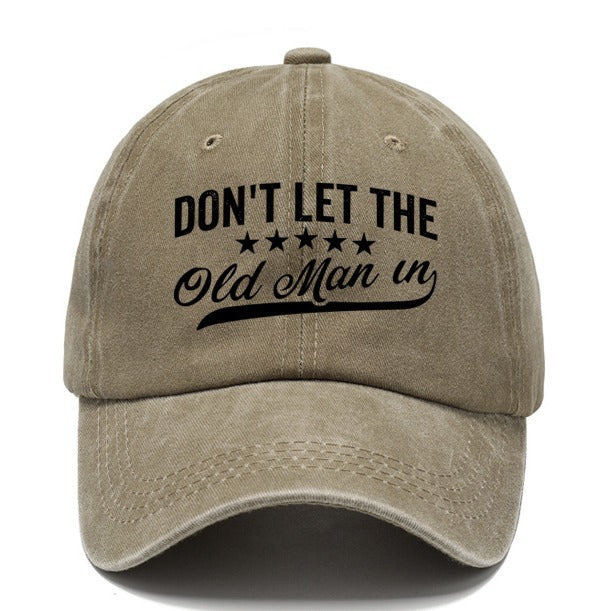 Wholesale Washed Cotton Printed Distressed Vintage Soft Top Baseball Cap