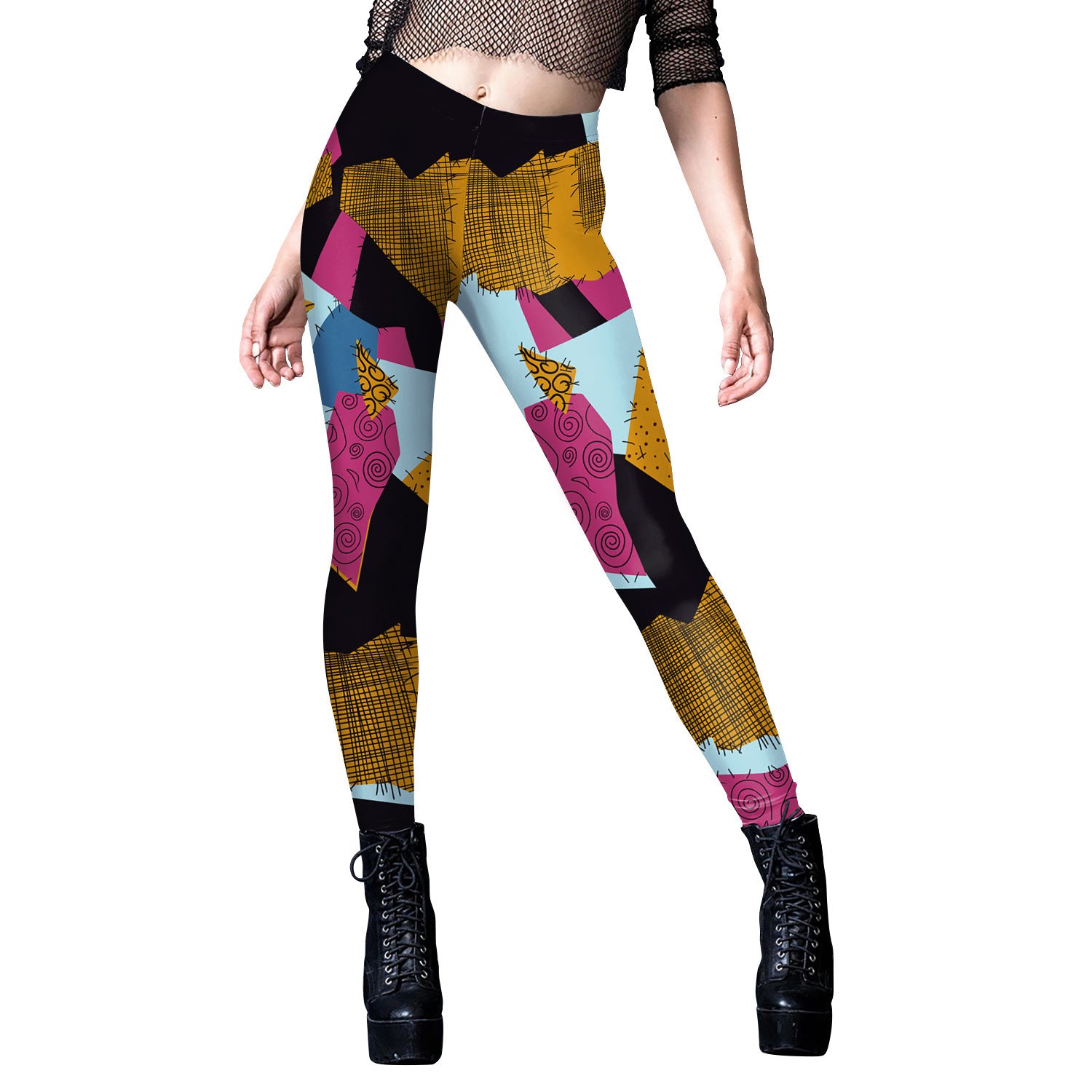 Wholesale Halloween Horror Night Dress Layered 3D Digital Printing Clothing