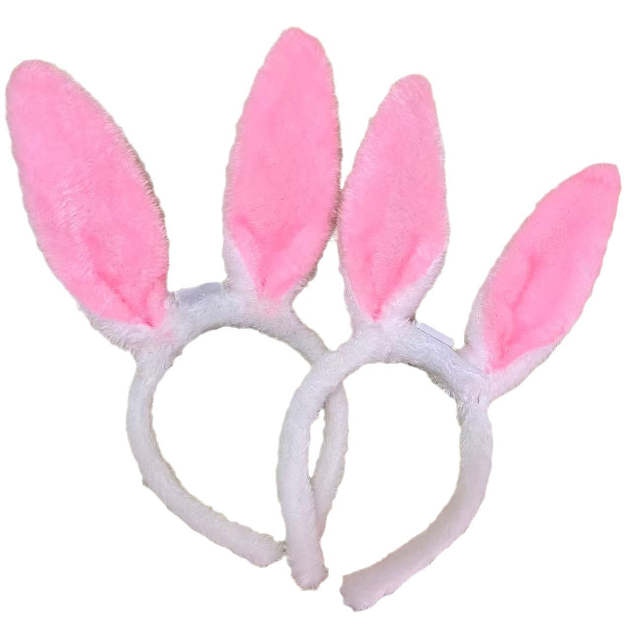 Wholesale Wholesale Easter pink plush bunny ears luminous headband