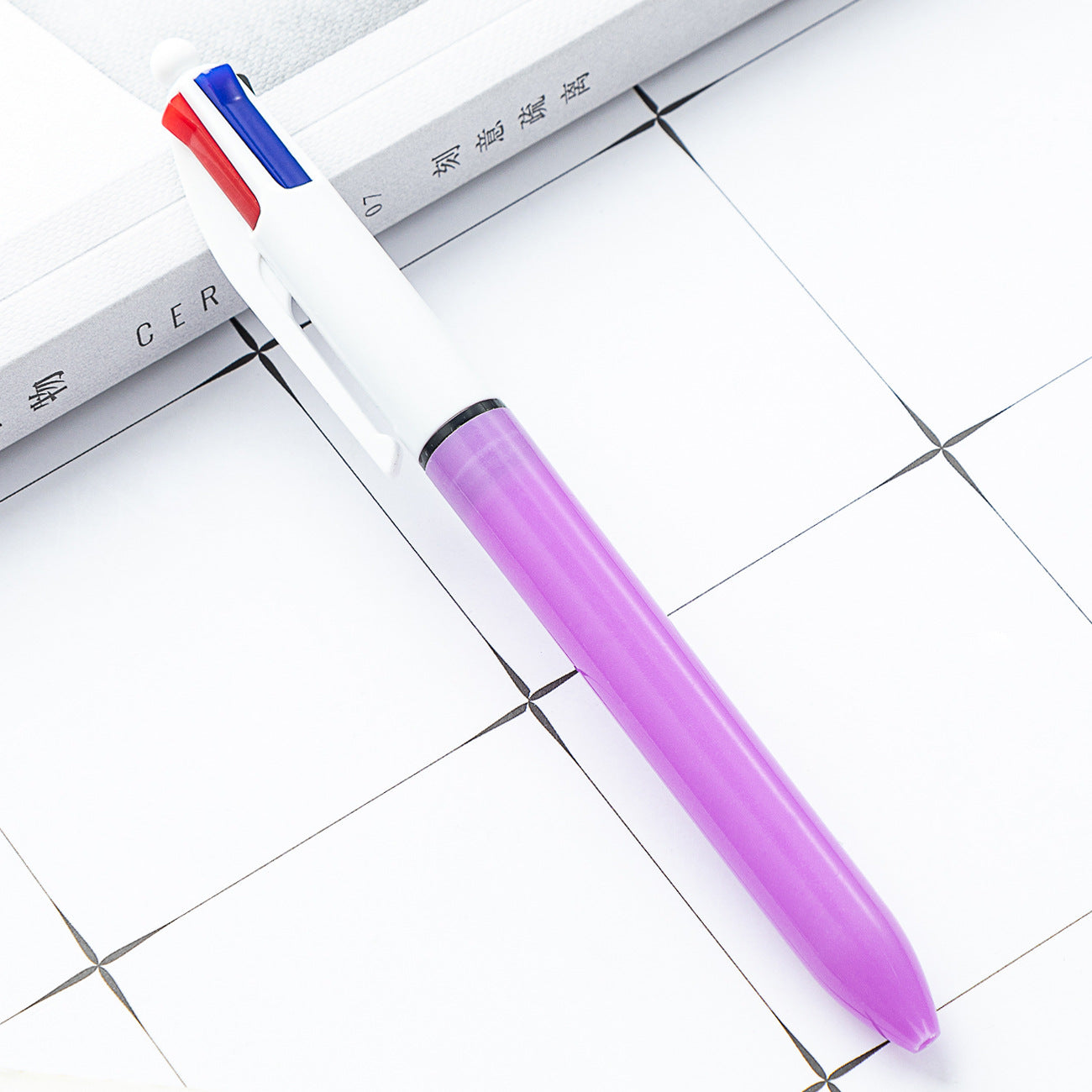 Wholesale Multi-color in-one Plastic Ballpoint Pen for Key Line Marking