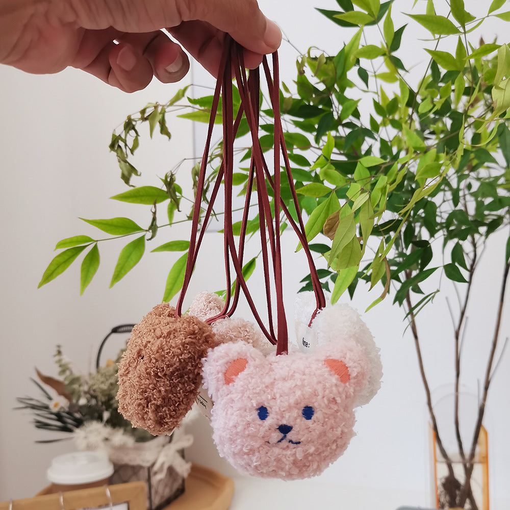 Wholesale Bear Name Pendant Plush Decoration Kindergarten Name Card Ornament