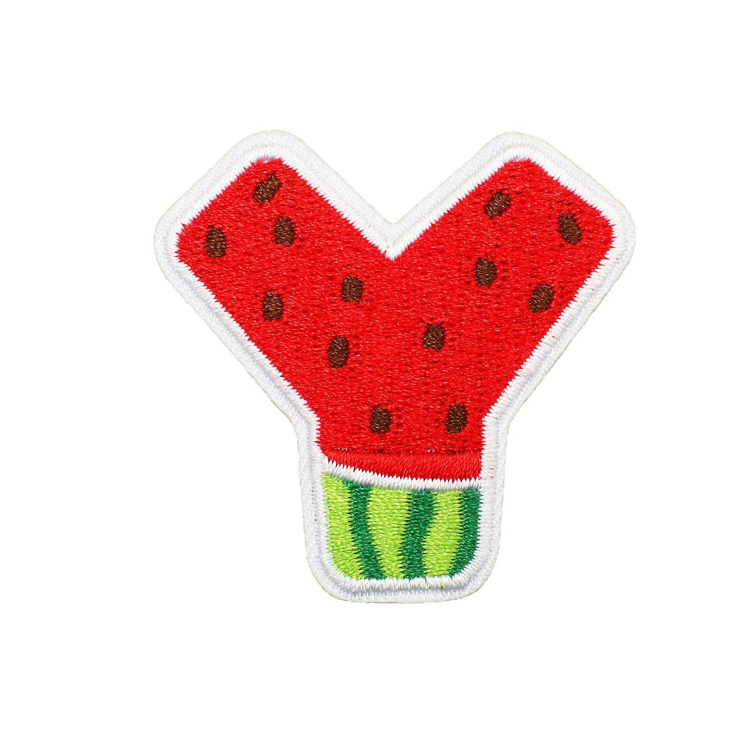 Wholesale Embroidered Watermelon Alphabet Patch Set 26 Letter Appliques For Clothing Bags And DIY Decoration