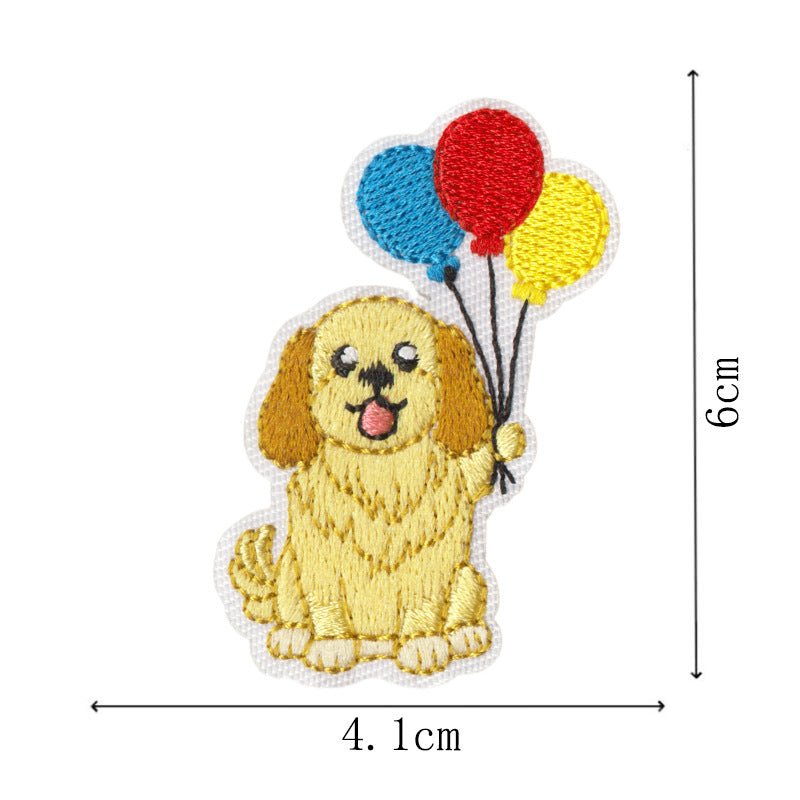Wholesale Chic Embroidered Iron On Dog Patches 11 Piece Set Funny Dog Designs For Hats Bags DIY Crafts Boutique Resale