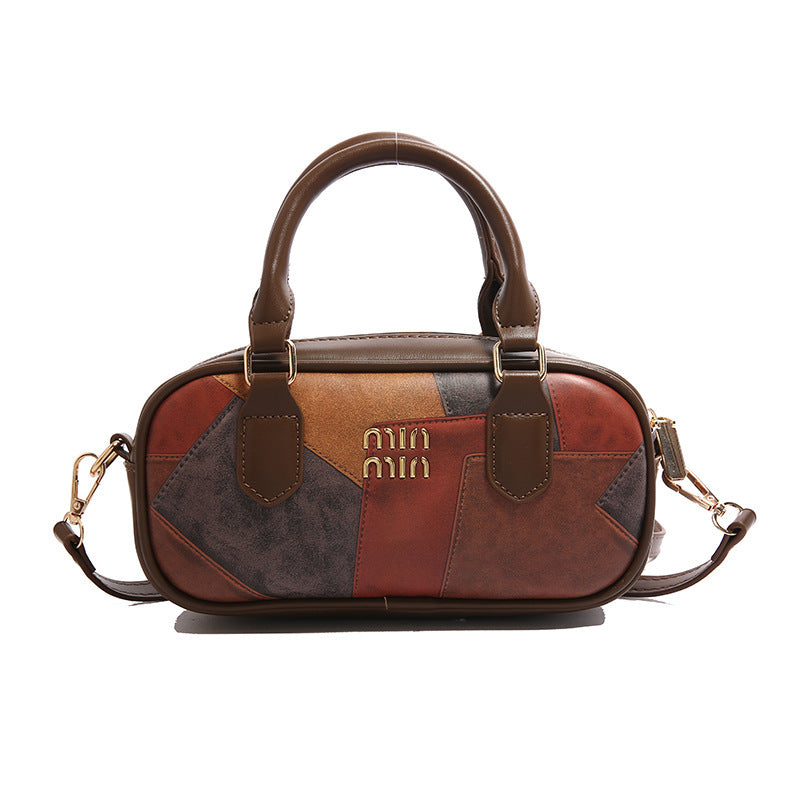 Wholesale Vintage Handheld Pillow Bag Single Shoulder Leopard Print Bag