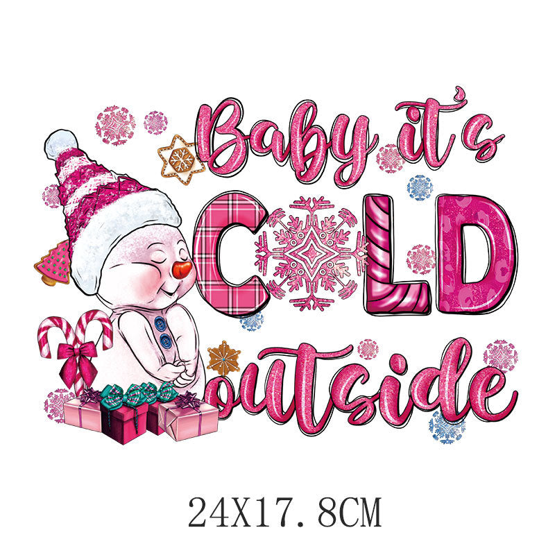 Wholesale Pink cartoon  heat transfer pattern  UV DTF Ready to Press Transfers Wraps