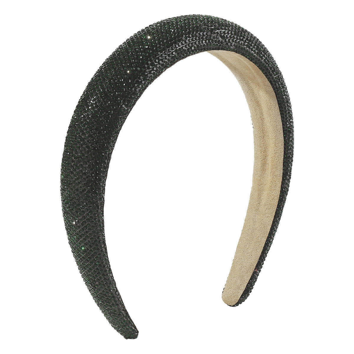 Wholesale Red and Green Full Diamond Christmas Hair Hoops