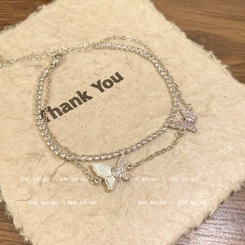 Wholesale titanium steel female niche all-match light luxury high-end lovers bracelet