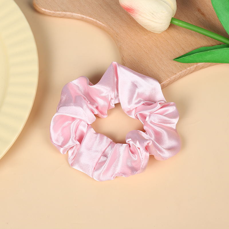 Wholesale 10pcs Solid Color All-match Imitation Silk Ponytail Hair Tie