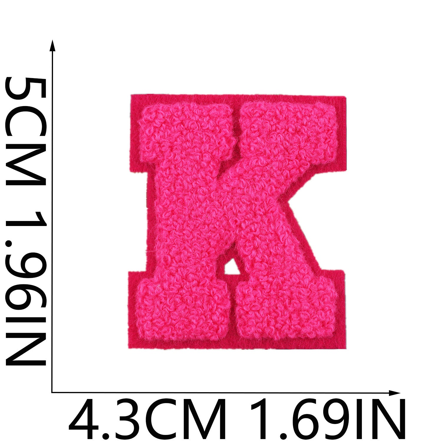 Wholesale Embroidered fabric patch hat and bag decoration A-Z English letter  DIY Patches