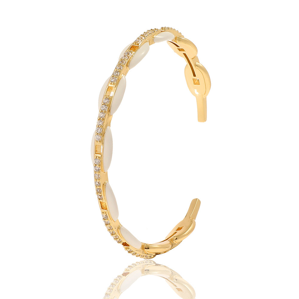 Wholesale Drip Oil Geometric Retro Jump Color Bracelet