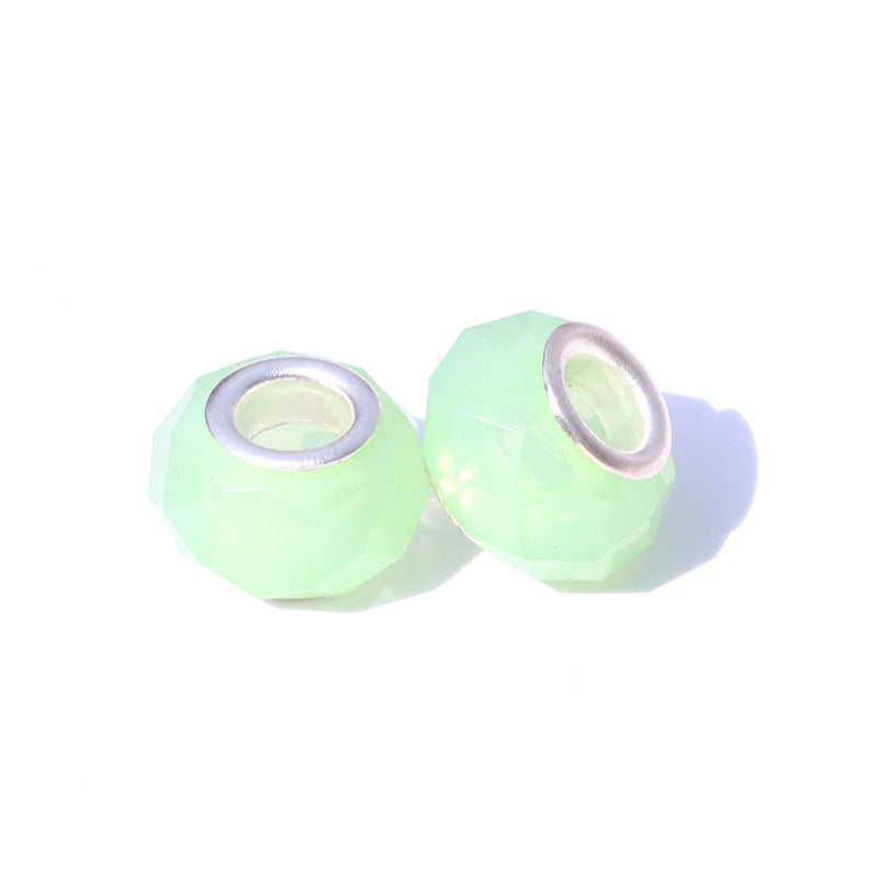 100 piezas al por mayor de 100 piezas de jalea acrílica Corte de color sólido Big Beads