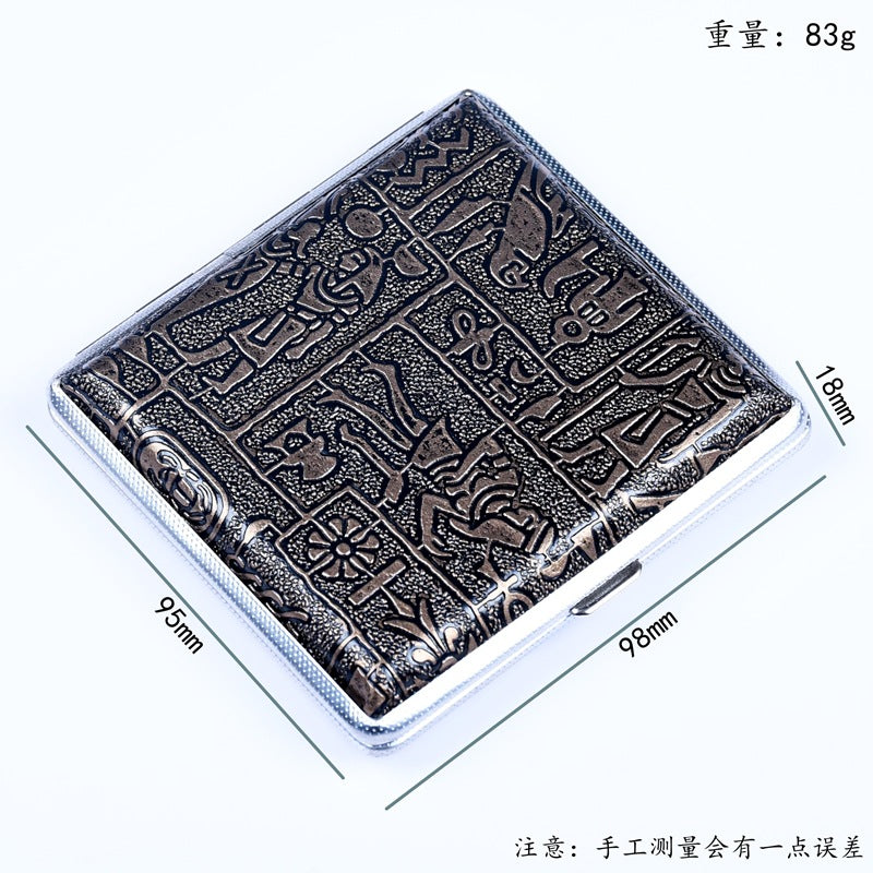 Wholesale 20 Pack Men's Independent Windproof Leather Cigarette Box