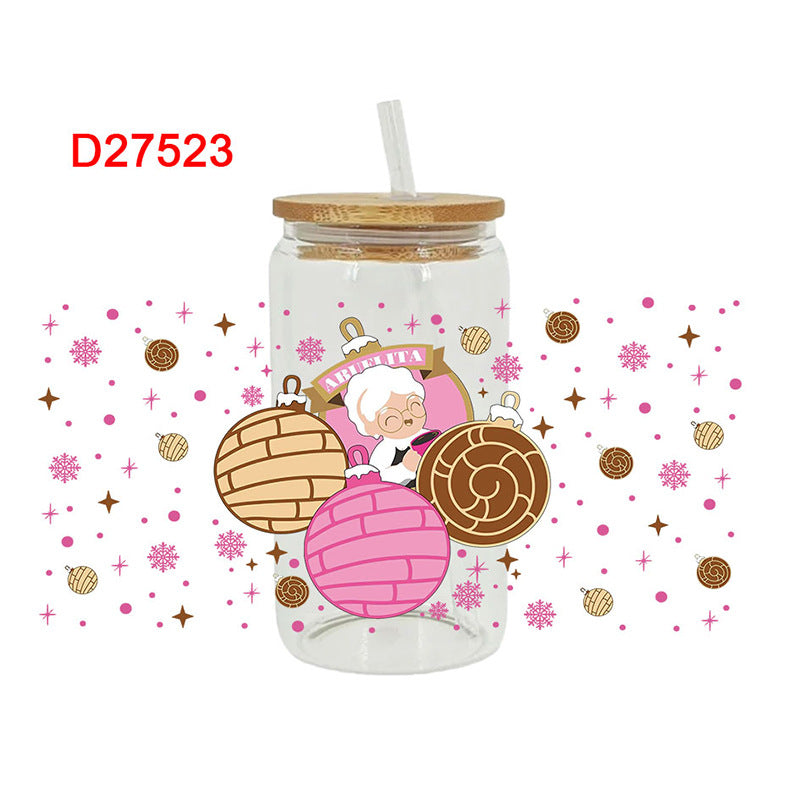 Wholesale UV Transfer Paste Glass Crystal Label Crystal Paste 16OZ UV DTF WRAPS 23cmX11cm