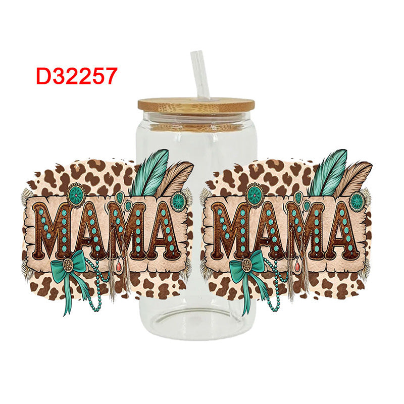 Wholesale  Christmas tree 16oz Cup UV DTF Wraps