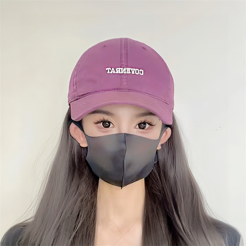 Wholesale Purple Big Head Face Small Baseball Cap Women's Fashion All-match Cap for Men