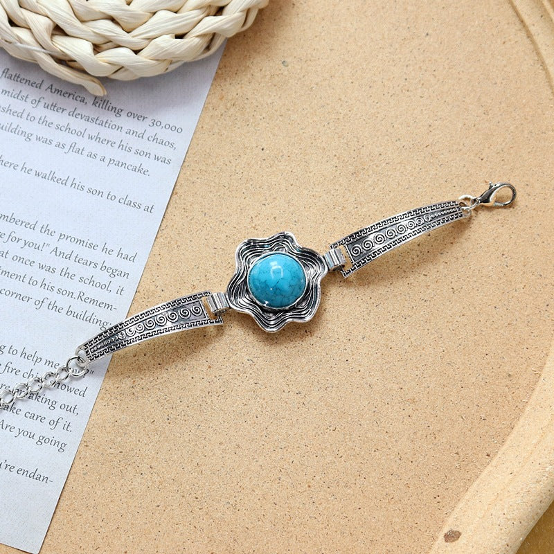 Wholesale Colored Stone All-match Simple Bracelet