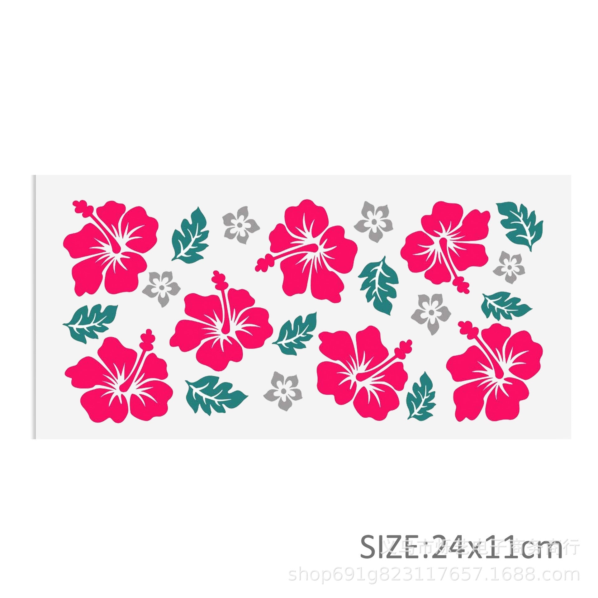 Wholesale 5pcs Sunflower Rainbow Series UV DTF Transfer Crystal Cup Sticker 24cmX11cm