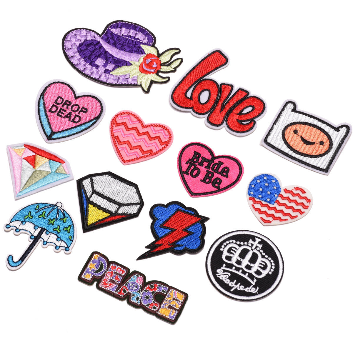 Wholesale Cartoon Animal Fabric Patches Iron On Sew On Embroidered Badges For Clothing 13 Styles DIY Accessory