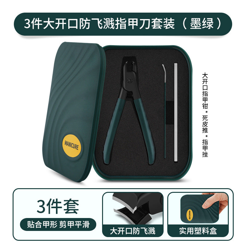 Wholesale Large Opening Nail Clipper 3 Piece Set Stainless Steel Nail Clipper Set for Home Use