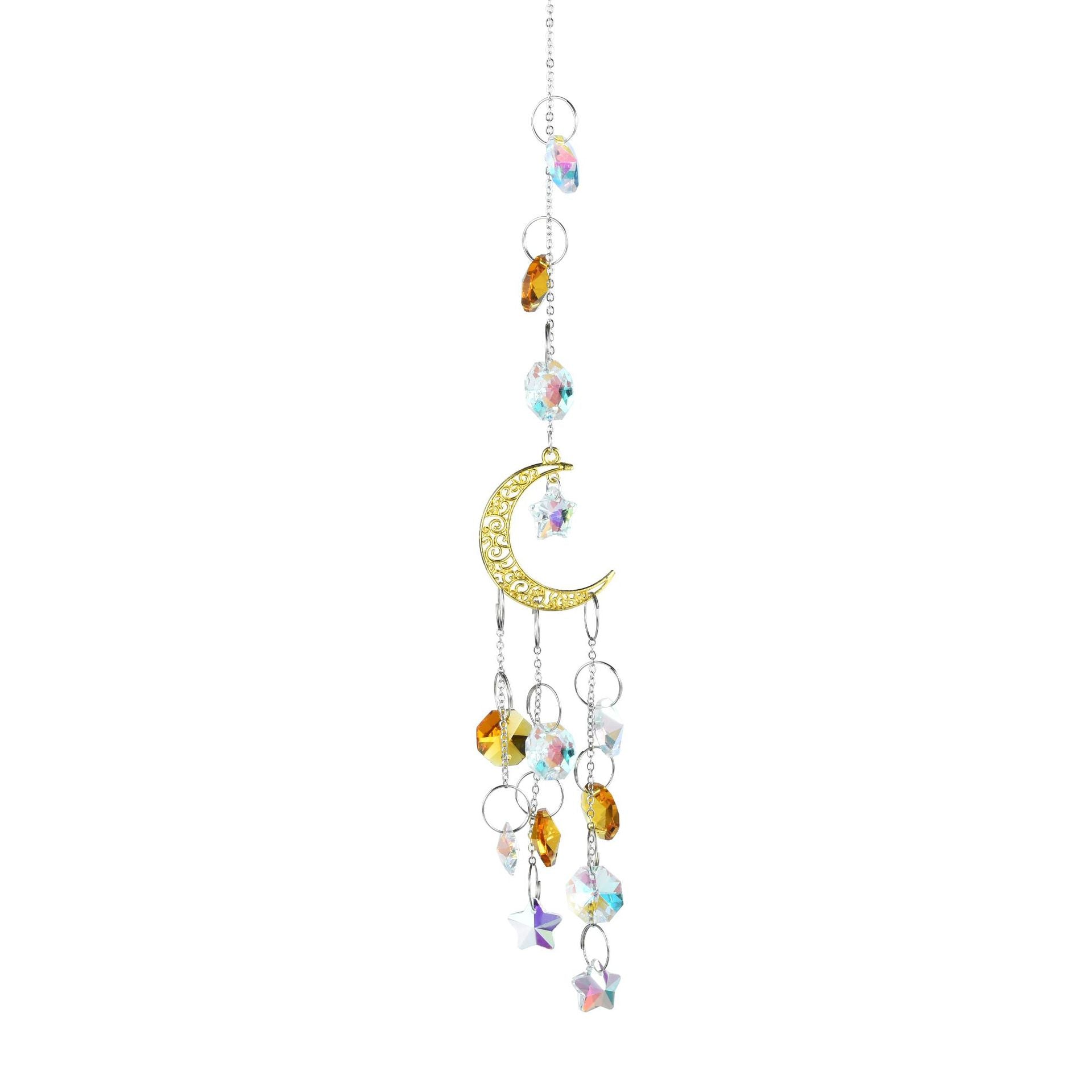 Wholesale Moon Five-pointed Star Window Decoration Wind Chimes