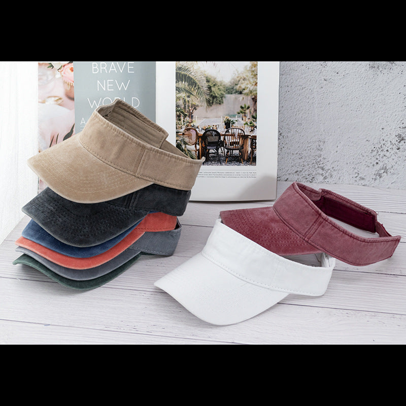 Wholesale Washed hollow hat summer outdoor sports breathable retro old baseball cap