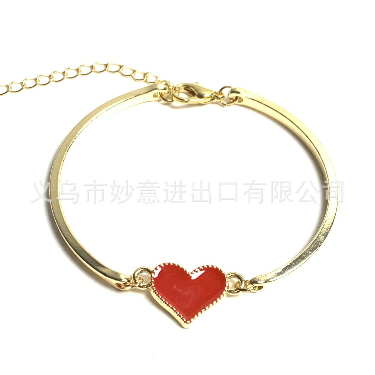 Wholesale Vintage Peach Heart Fashion Red Heart Bracelet