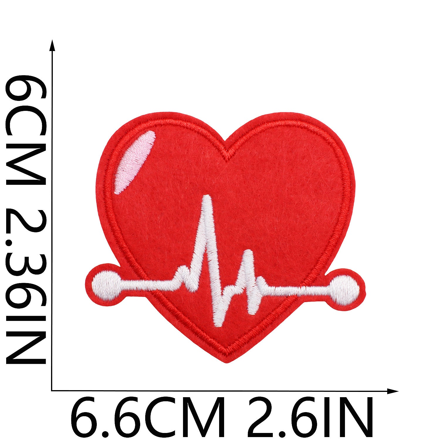Wholesale Modern Red Blue Medical Rescue Team Embroidered Patches Cartoon Stethoscope Polyester Clothing Decoration Gift