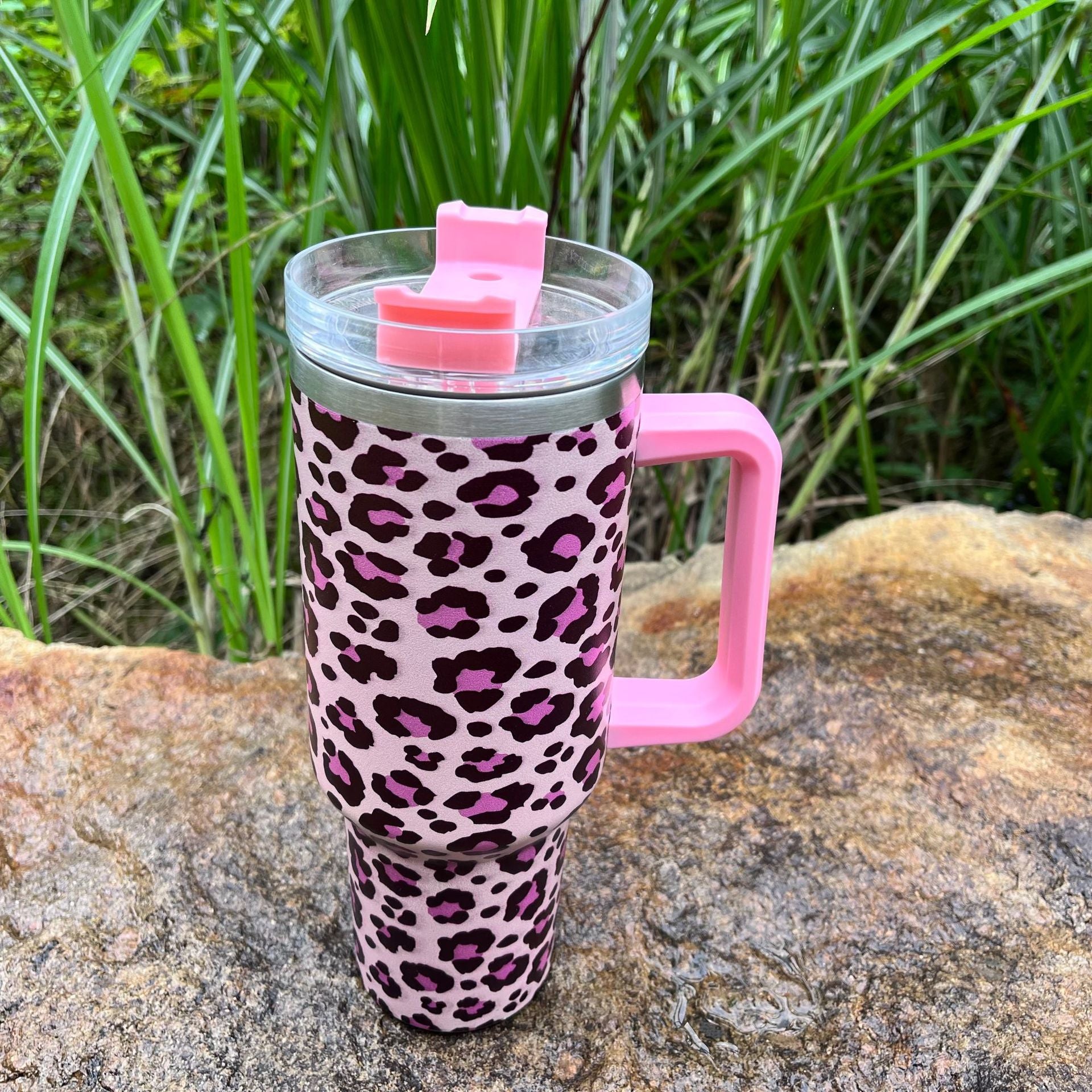 Wholesale Colorful Leopard Print 40oz First Generation Handle Ice Cup
