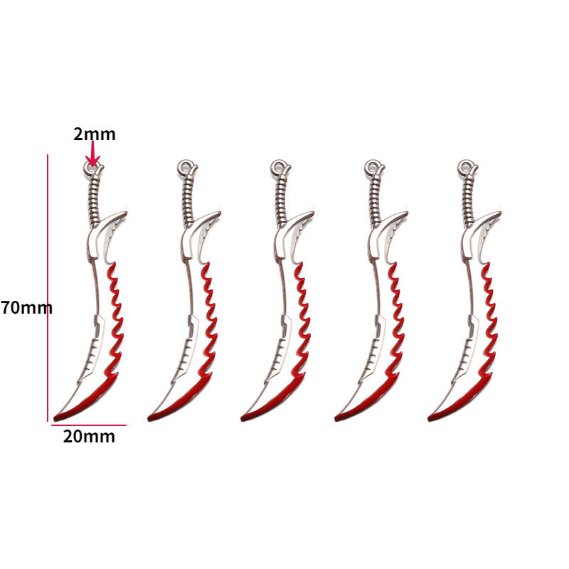 Wholesale 10pcs  Jewelry Accessories 20 Anime Weapons Decorations