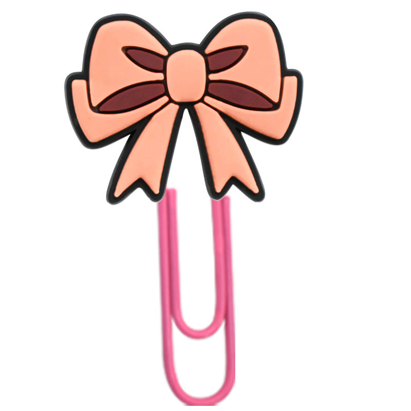 Wholesale Random 50pcs Cartoon bow student paper clip bookmark