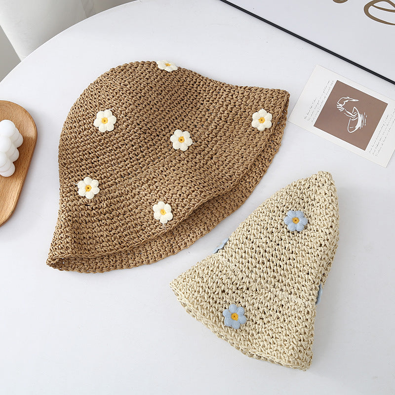 Wholesale Braided Daisy Straw Hats