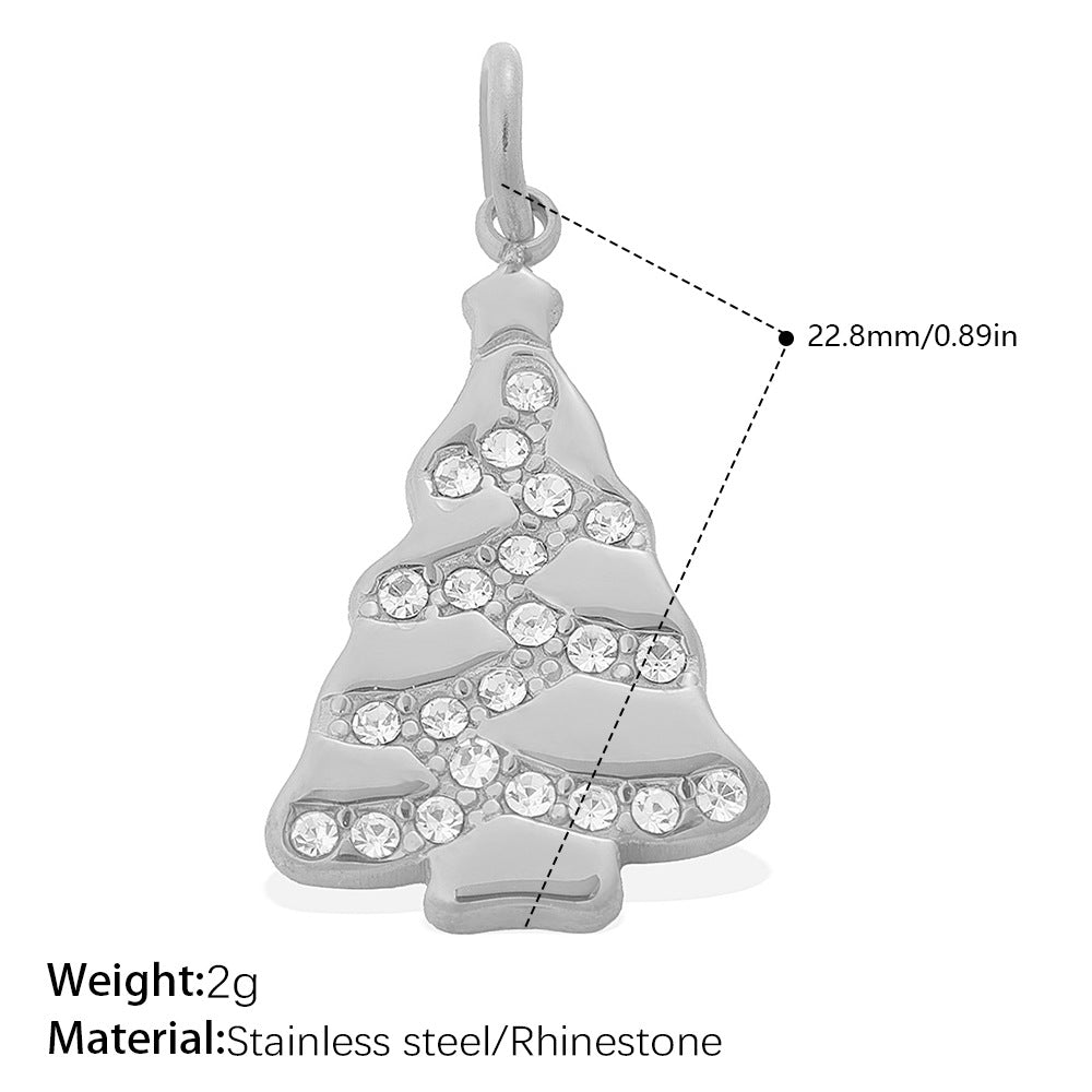 Wholesale Stainless Steel Zircon Sunflower Teardrop Pendant