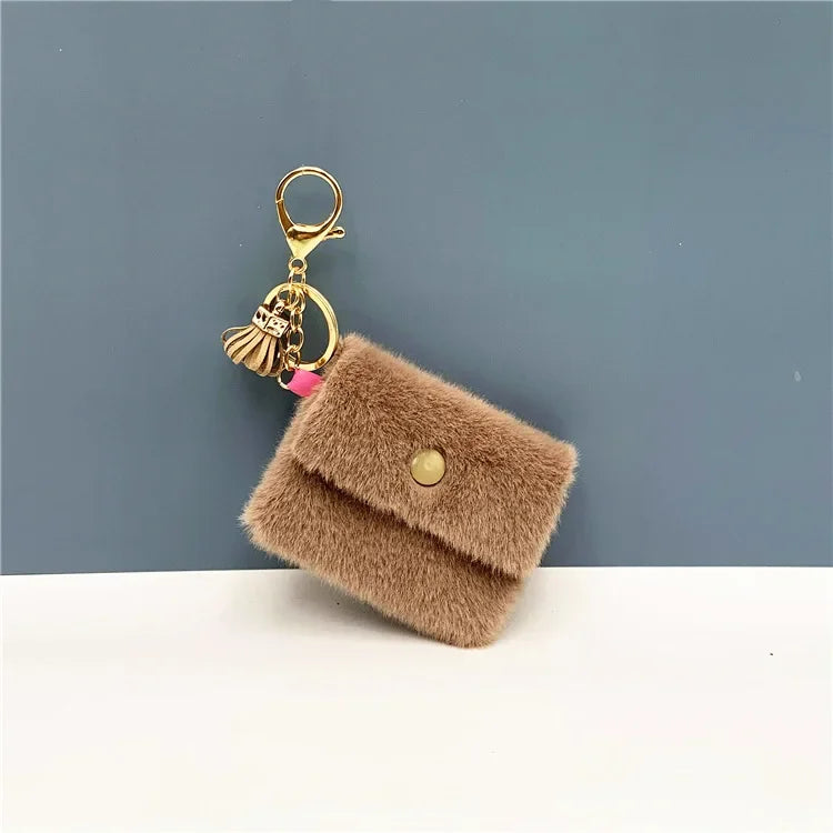 Wholesale Cute Candy Color Mini Coin Purse Keychain
