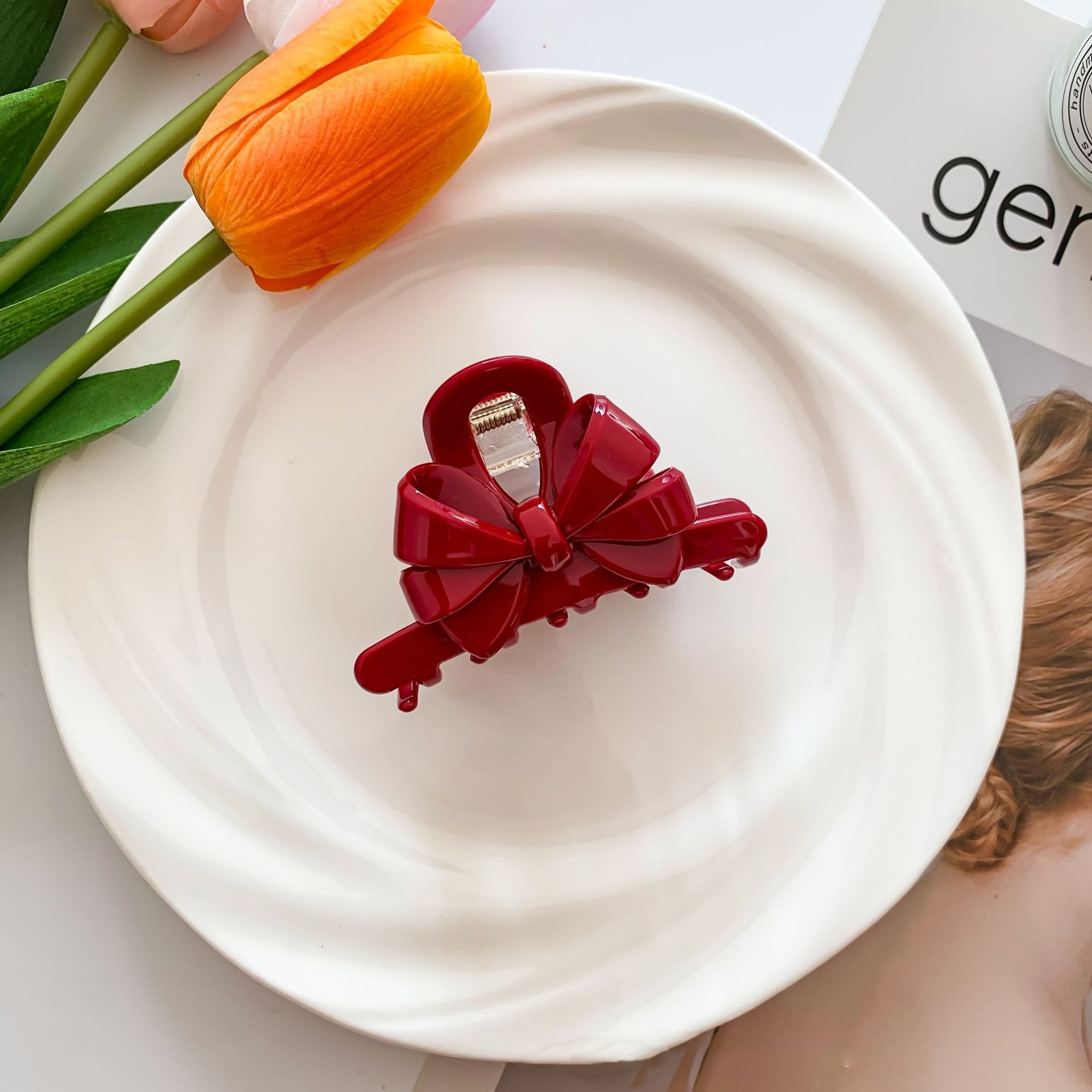 Wholesale Tanabata Valentine's Day Fashion Back Head Shark Clip for Women