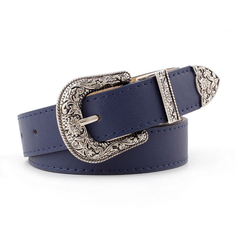 Wholesale Vintage Faux Leather Denim Belt