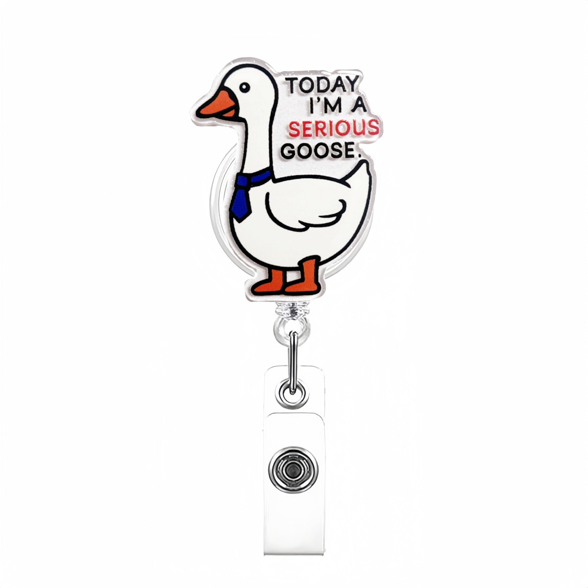 Wholesale Acrylic Fun Glitter Retractable Badge Keychain