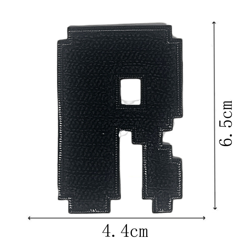 Wholesale Classic Black Embroidered Letter Patches Set Of 26 Adhesive Applique For Coat Repair DIY Craft Supply