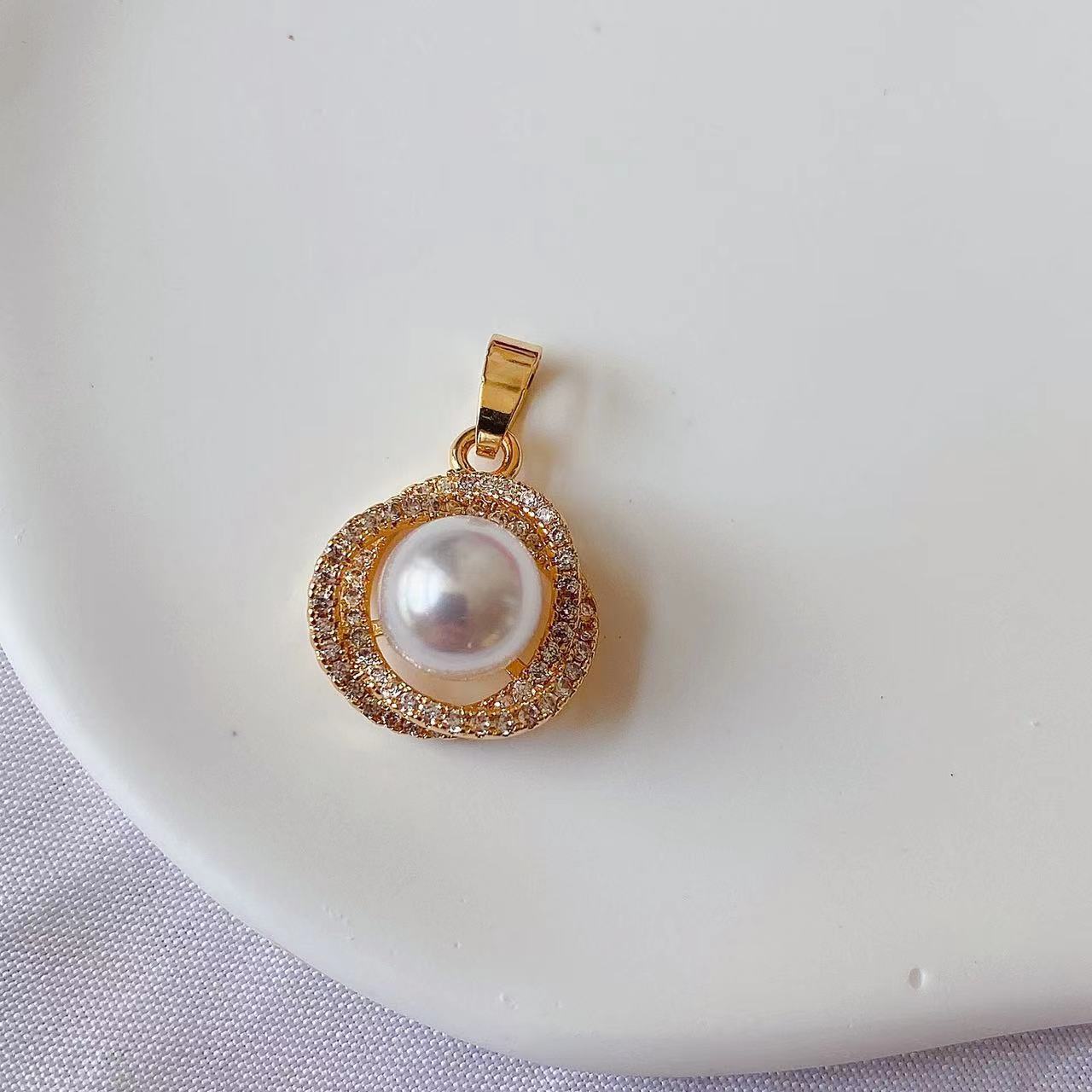 Wholesale 10PCS/pack Copper Micropaved Zirconia Necklace Accessories