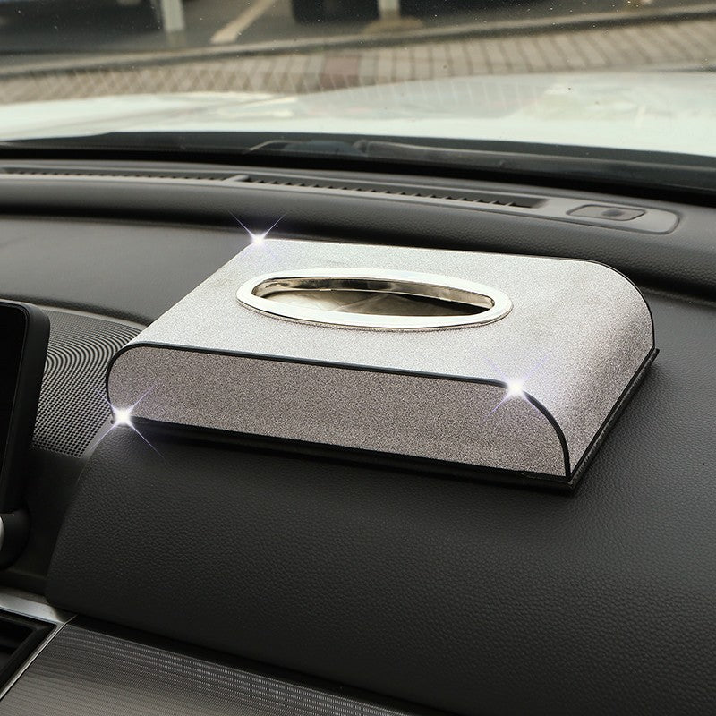 Wholesale Automotive Interior Sequin Fabric Tissue Box