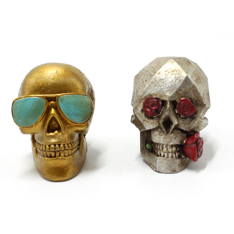Wholesale Resin Car Creative Rose Skull Fragrance