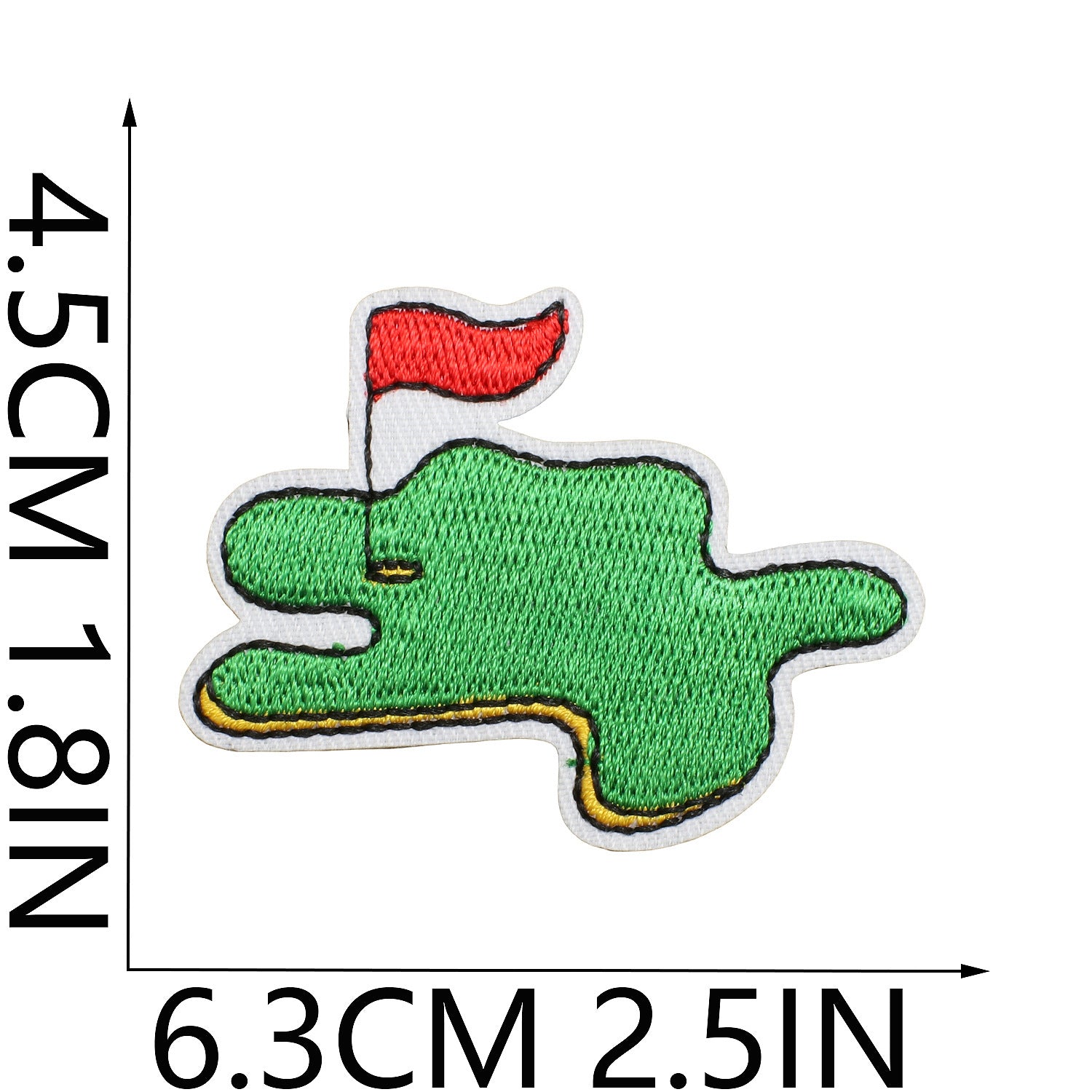 Wholesale Chic Golf Club Embroidered Patch Polyester Clothing Decorative Accent Casual Everyday Use