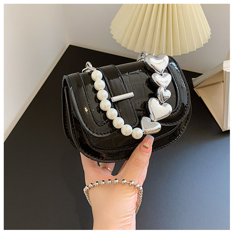 Wholesale Mini Oblique Fashion Shiny Chain Shoulder Bag
