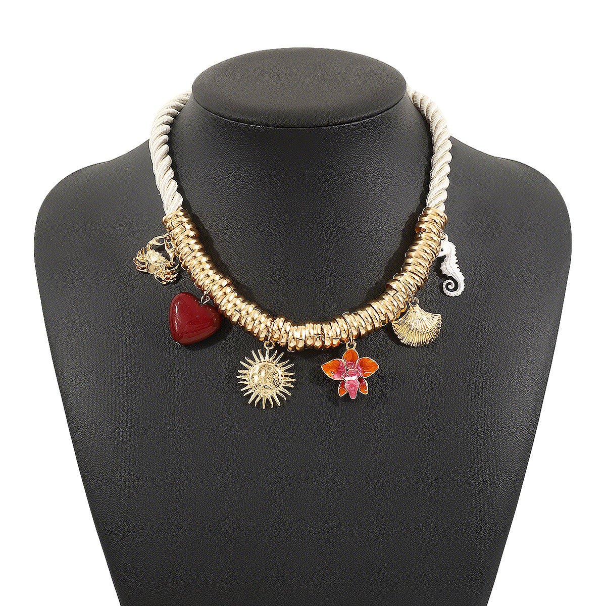 Wholesale  Za Fashion Retro Marine Element Crab Seahorse